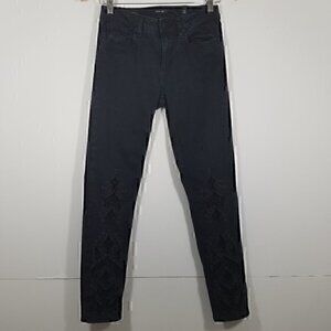 Miss Me Lace Stretch Ankle Skinny Jeans Size 26